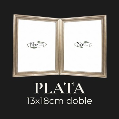Porta retrato doble Linea O&P 13x18cm